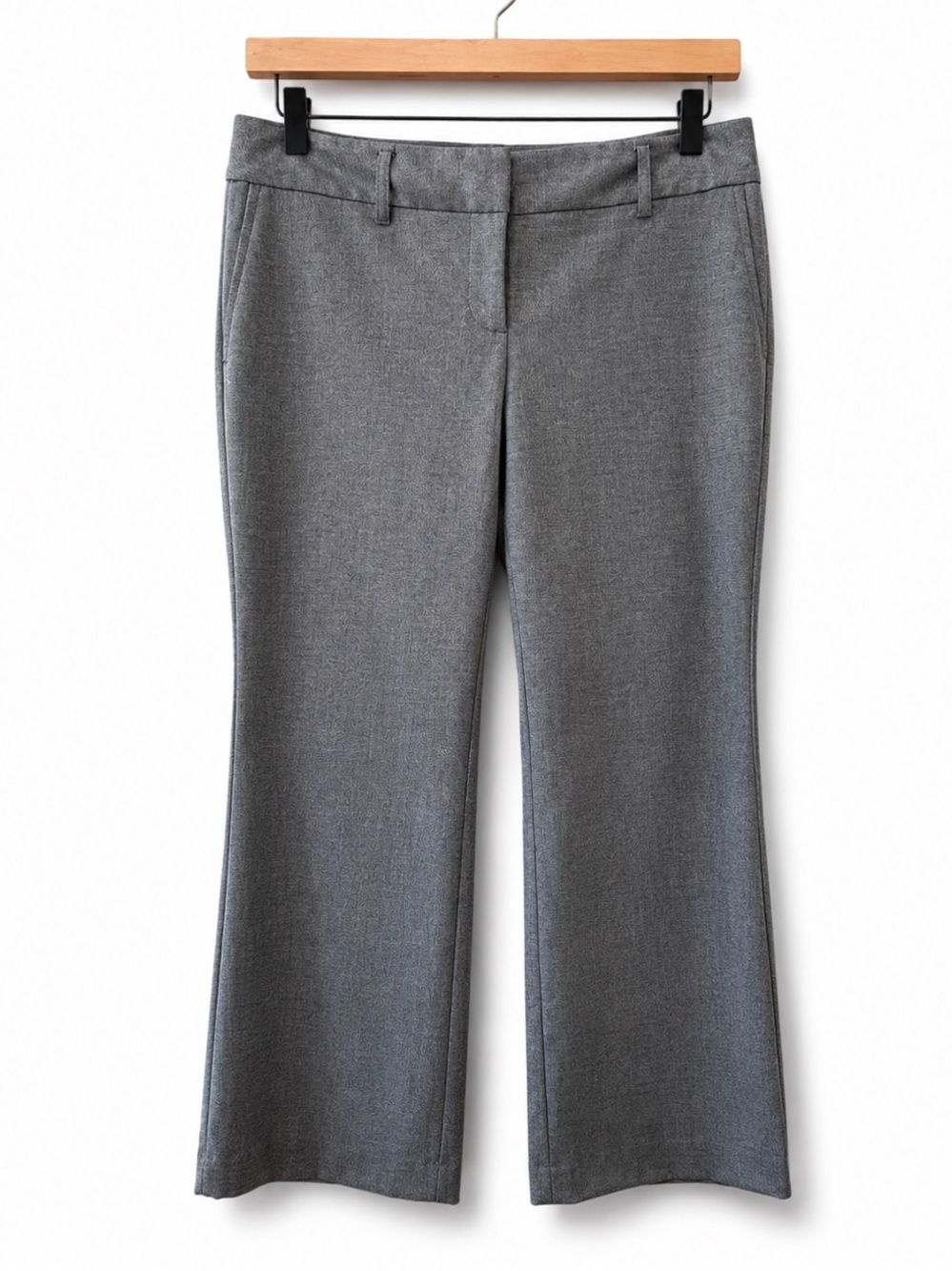 LOFT Petites Julie Pants 4P Gray Dress Pants Business Casual Cropped Bootcut